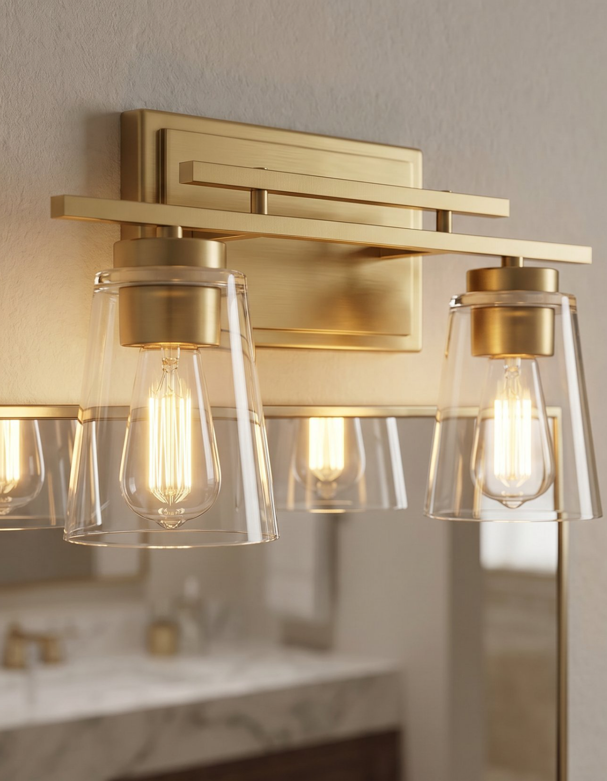 Haily 2-Light Vanity Light - Satin Gold#Finish_Satin Gold