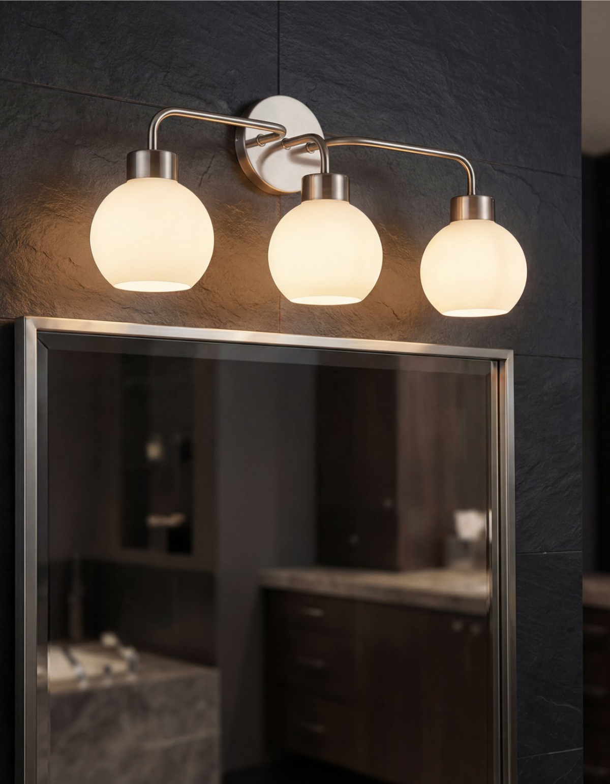 Opal 3-Light Vanity - Brushed Nickel#Finish_Brushed Nickel