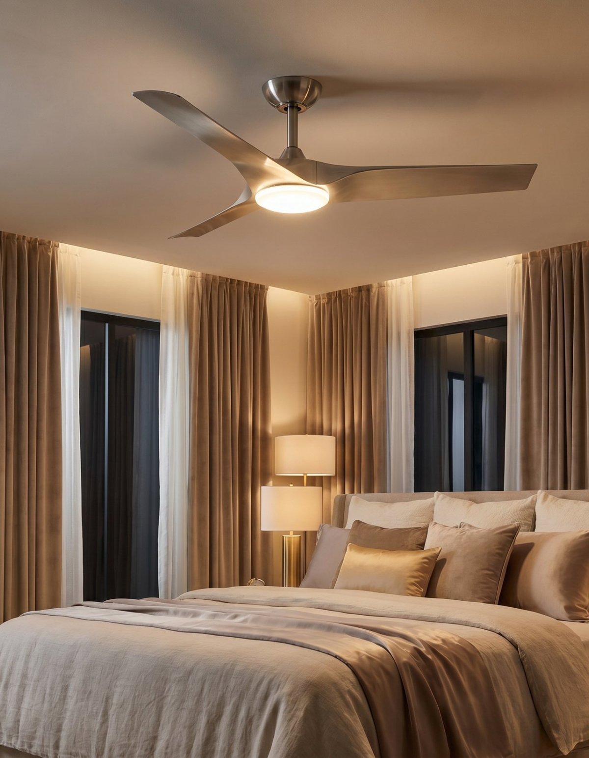Gossamer 60-in. Ceiling Fan, Brushed Nickel - Brushed Nickel & Silver#Finish_Brushed Nickel & Silver