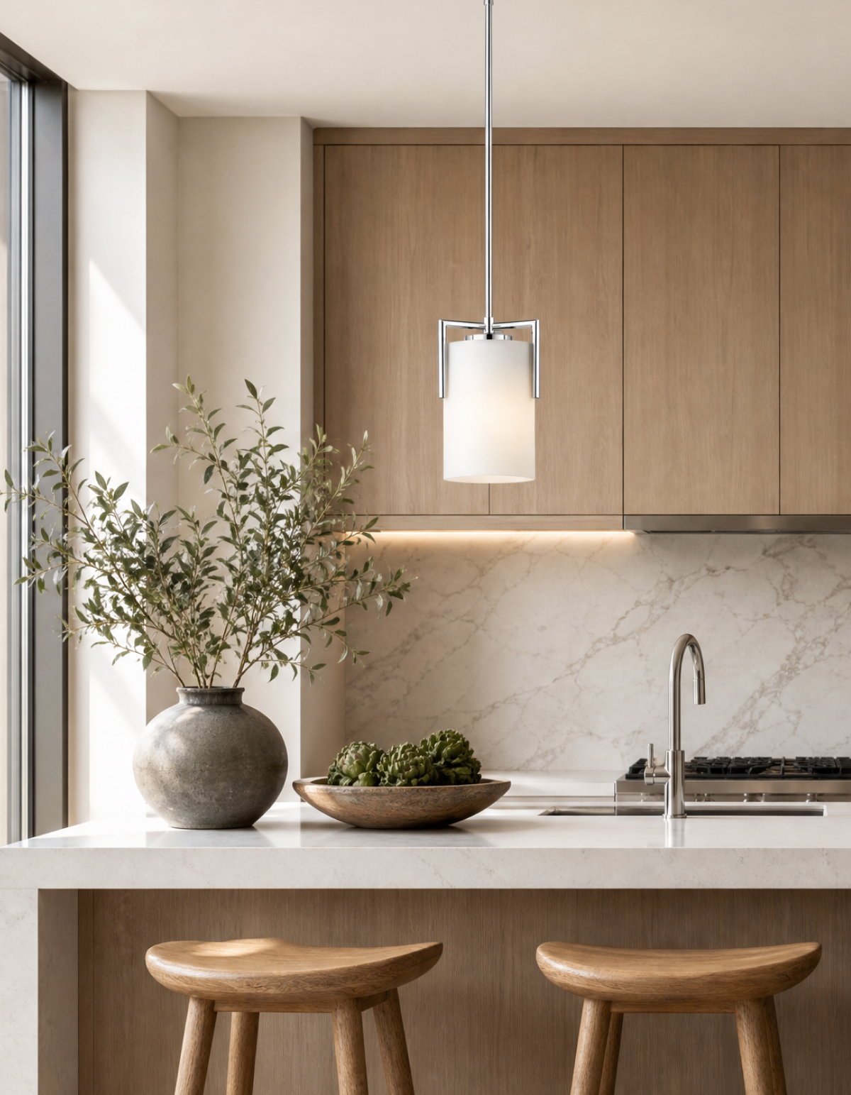 Bella Single Pendant - Chrome#Finish_Chrome