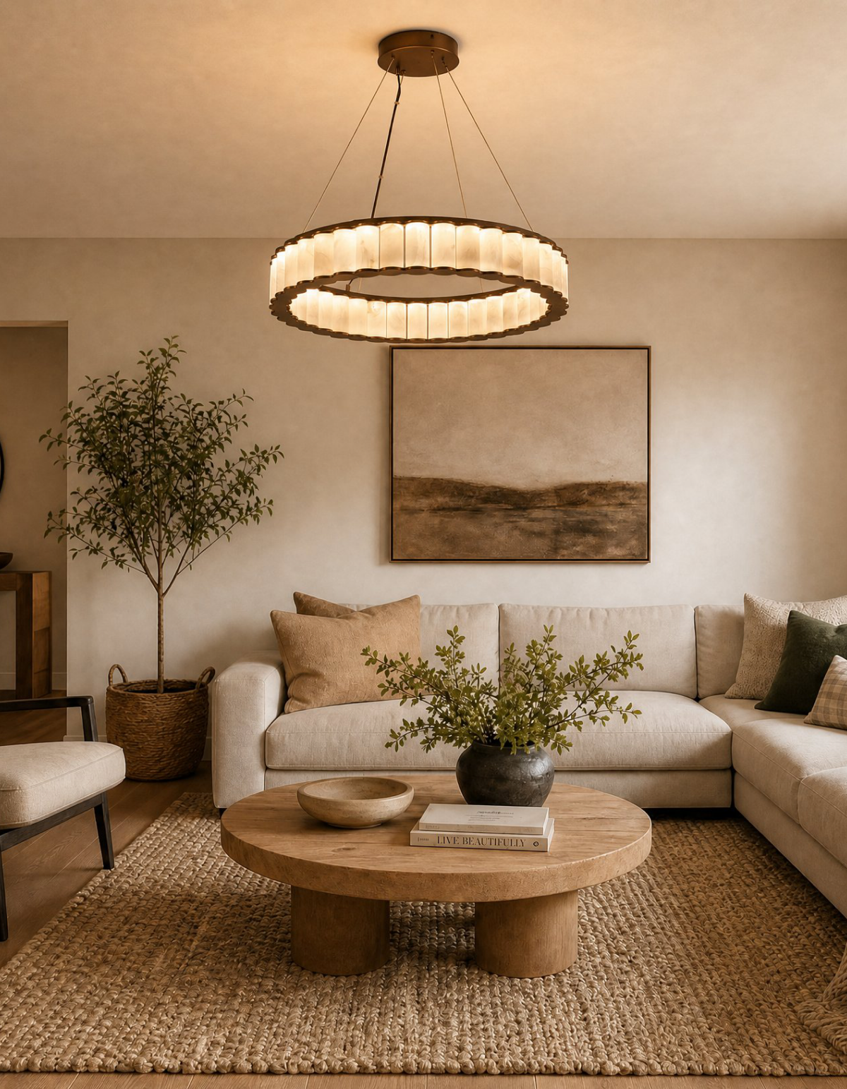 LITHOS Ring Chandelier - Bronze#Finish_Bronze