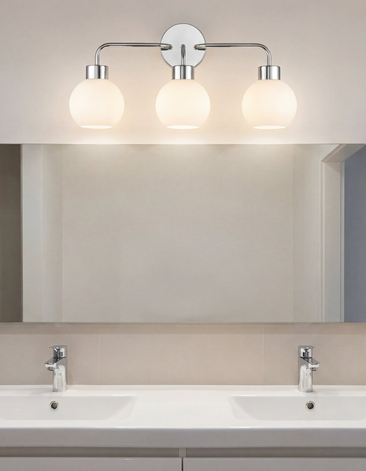 Opal 3-Light Vanity Light - Chrome#Finish_Chrome