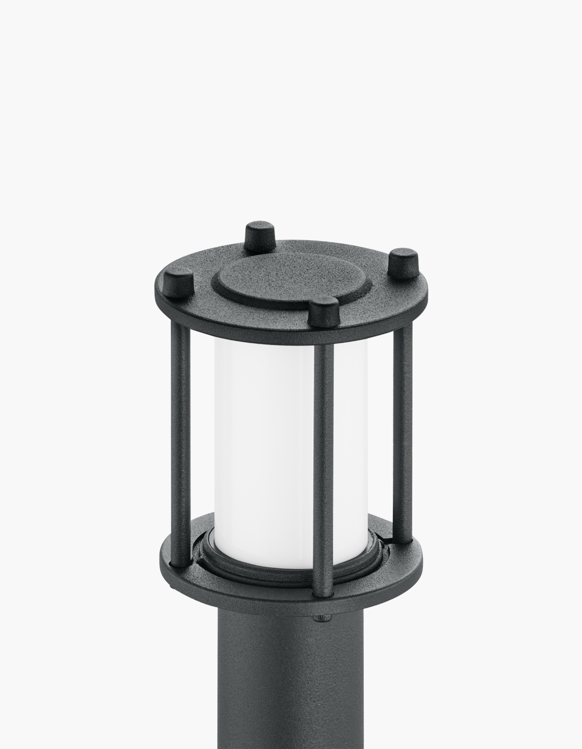EVENING 10.7-in. Bollard – Black - Black#Finish_Black