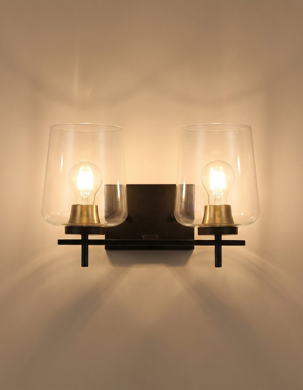 GILA 2-Light Vanity - Black#Finish_Black