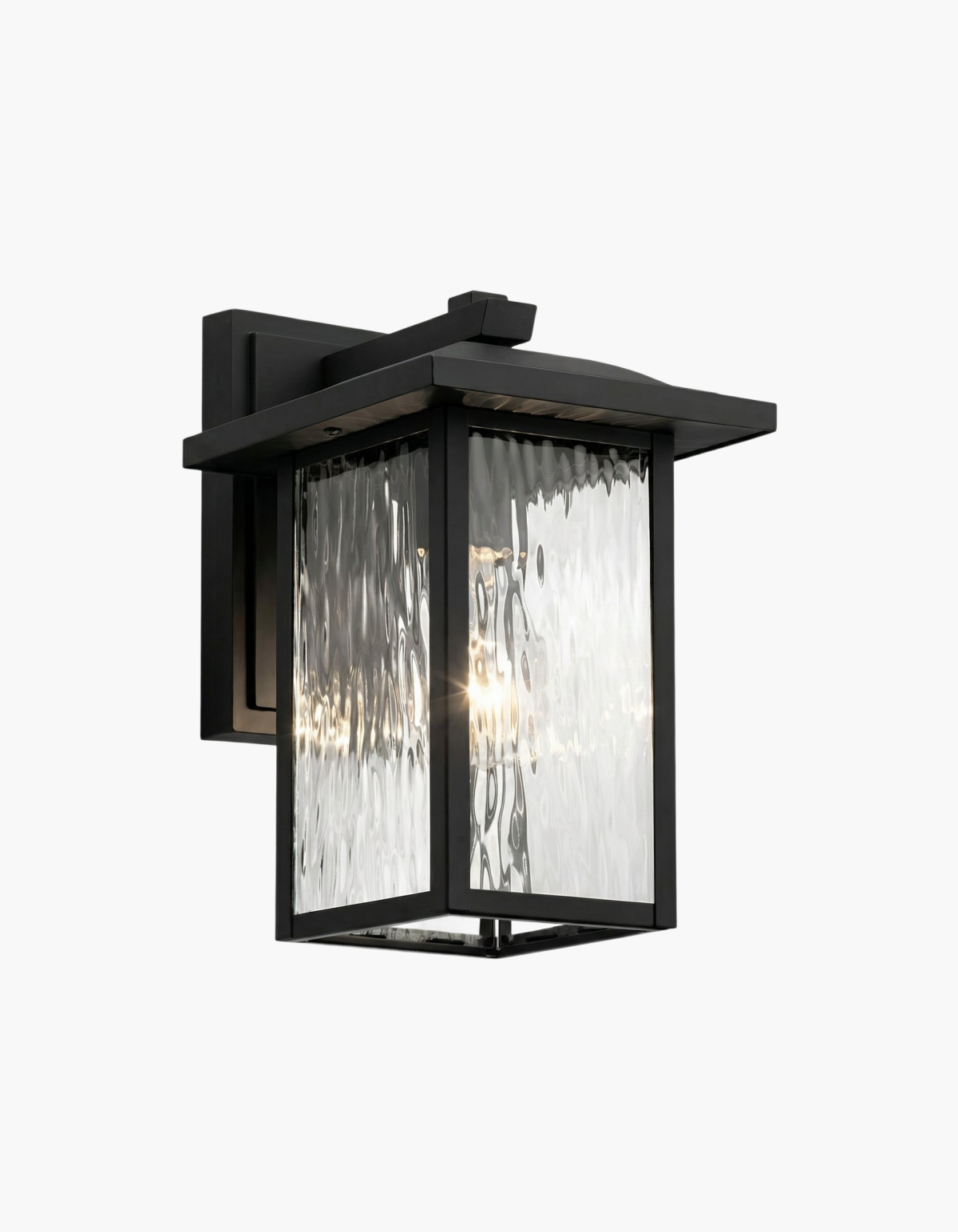 LUMOS 1-Light 10" Lantern - Black#Finish_Black