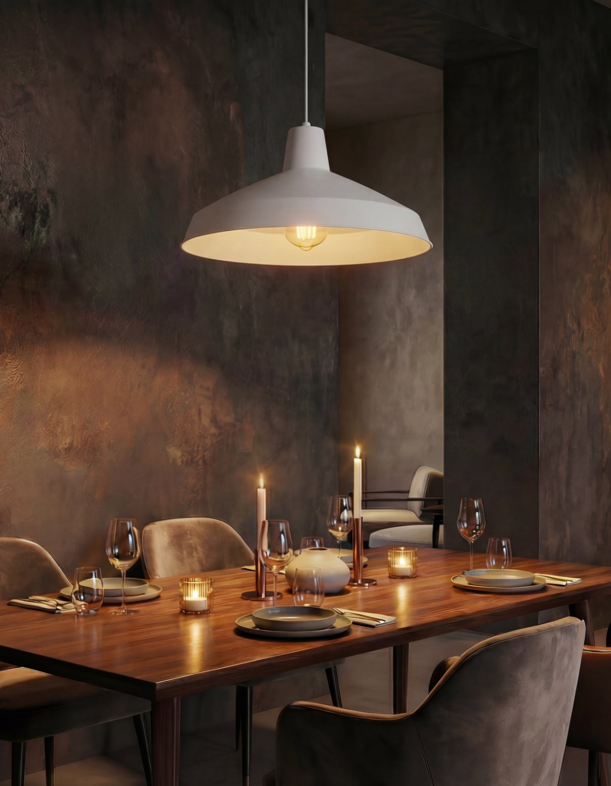OWEN 1-Light Pendant - White#Finish_White