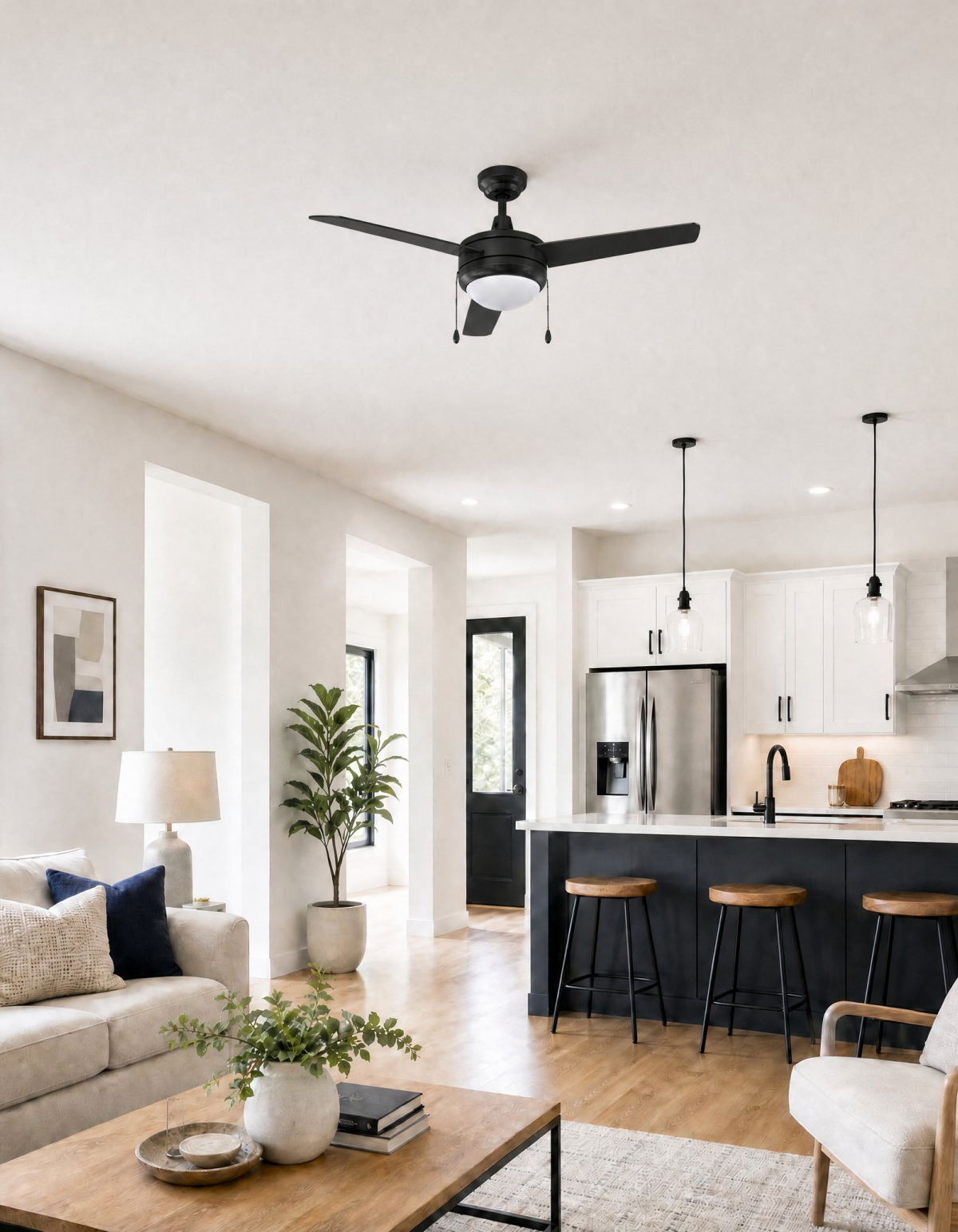 COBIA 52" 3-Blade Cobia Ceiling Fan - Matte Black#Finish_Matte Black