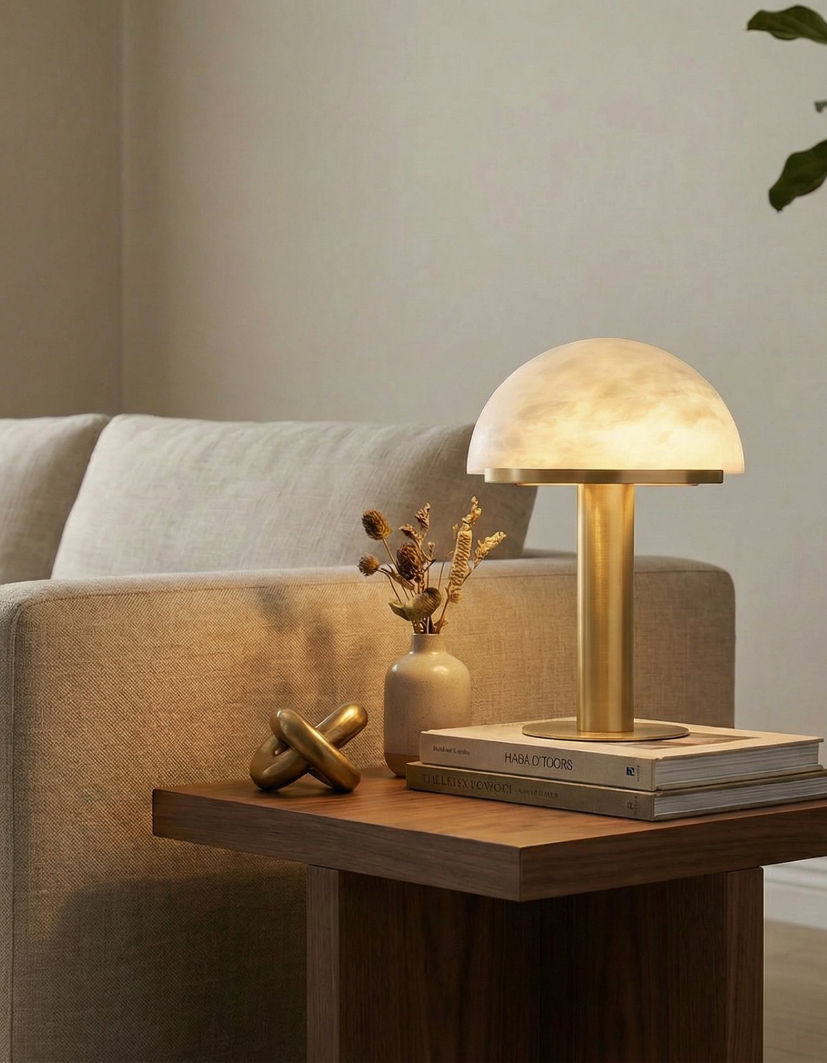 ALBA Indoor Table Lamp - Satin Brass#Finish_Satin Brass