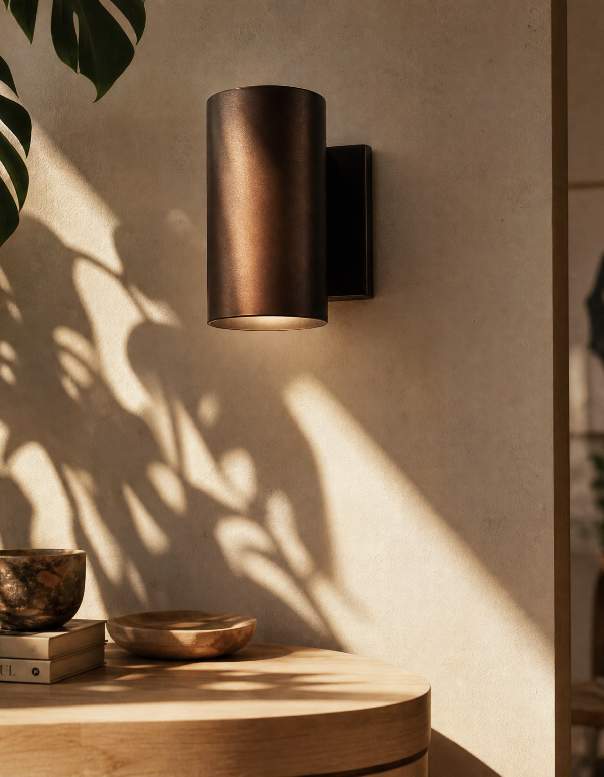 PIONEER 1-Light Outdoor Up/Down Wall Sconce - Bronze#Finish_Bronze