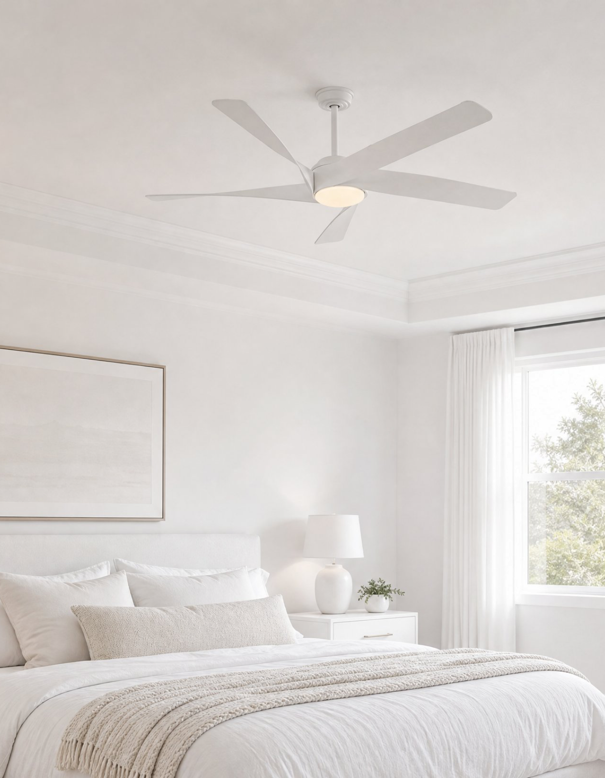 MIGHTY CONDOR 60" Mighty Condor Fan - Matte White With Matte White#Finish_Matte White With Matte White