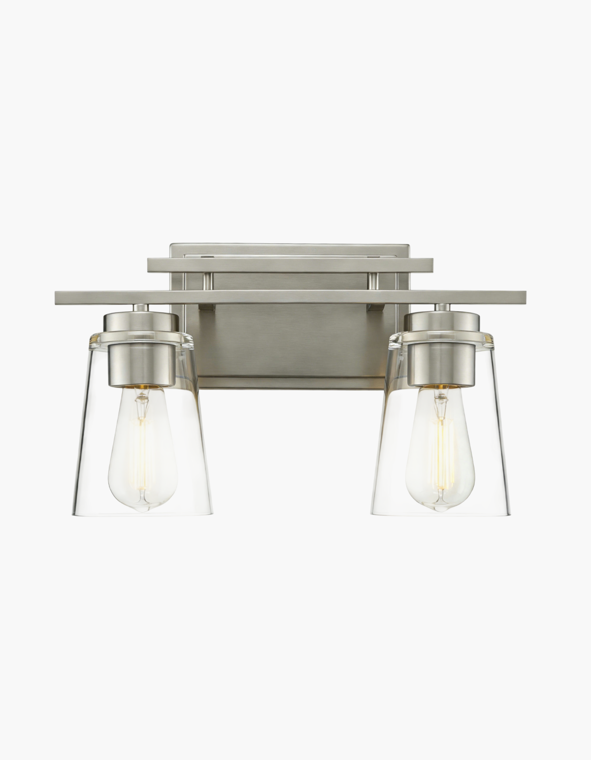 Haily 2-Light Vanity Light - Brushed Nickel#Finish_Brushed Nickel