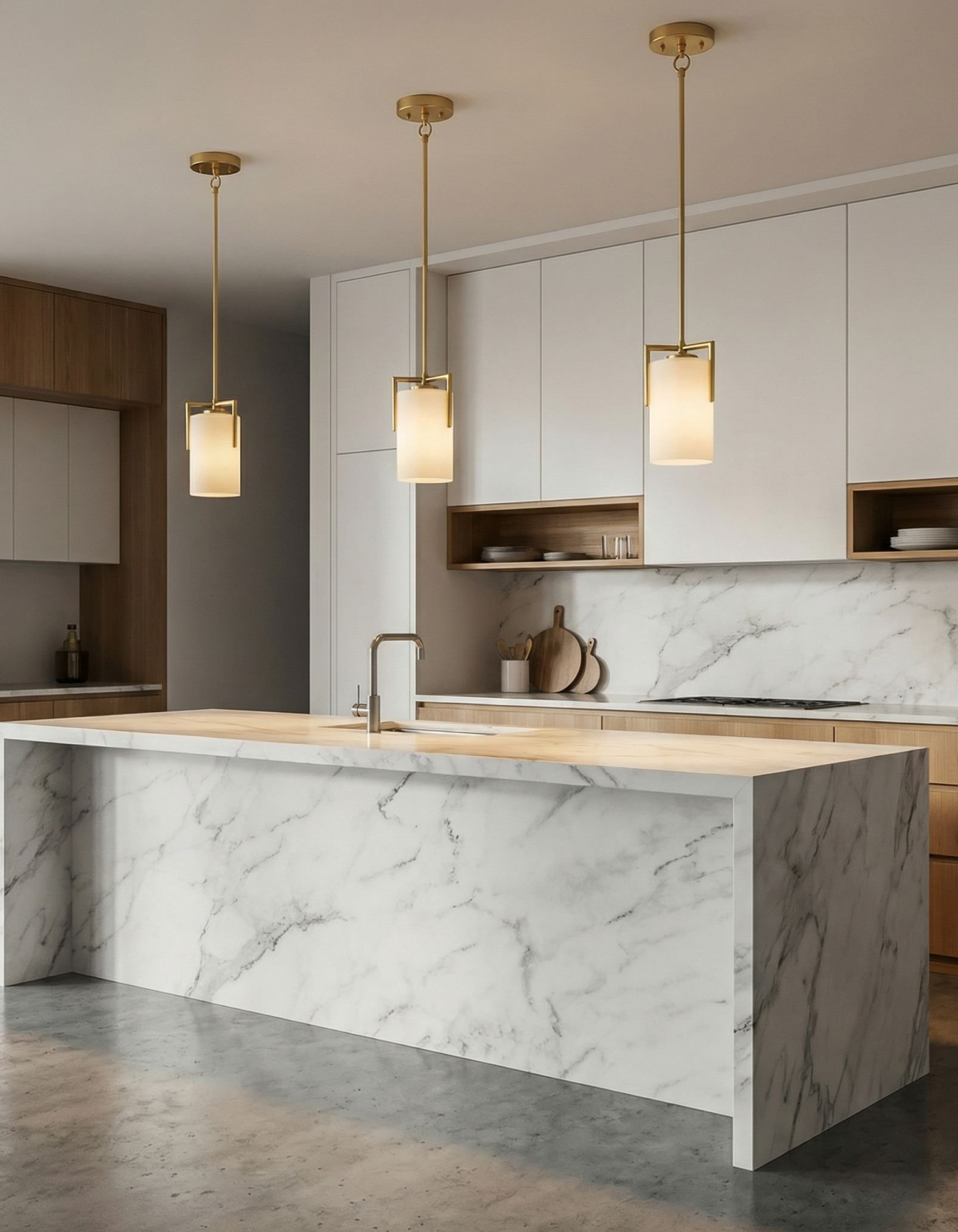 Bella Single Pendant - Satin Gold#Finish_Satin Gold