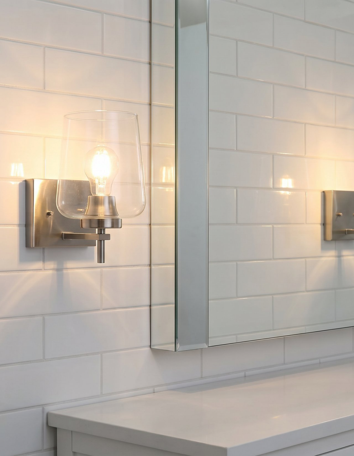 GILA 1-Light Wall Sconce - Brushed Nickel#Finish_Brushed Nickel