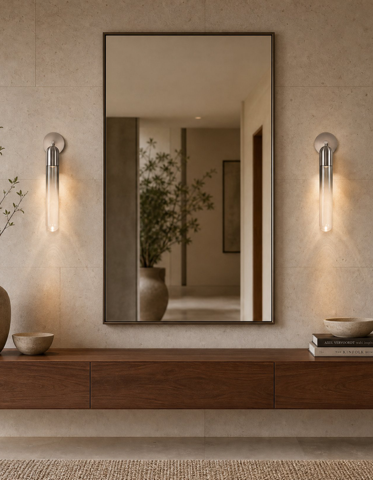 Hawthorne 24-in. Wall Sconce - HWTHN-WS1-BKSM
