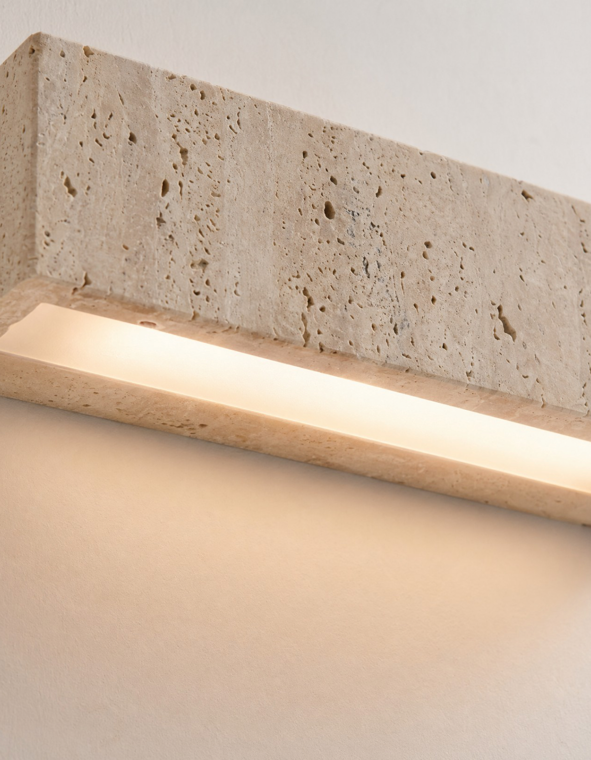 TOR 8-in. Wall Sconce, Travertine Finish
