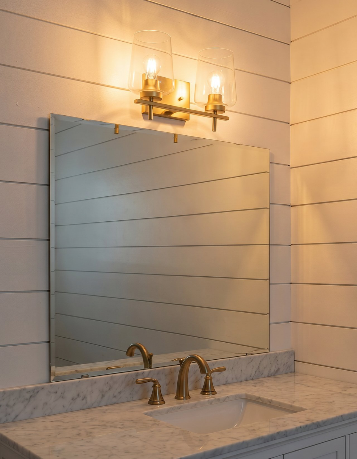 GILA 2-Light Vanity - Satin Gold#Finish_Satin Gold