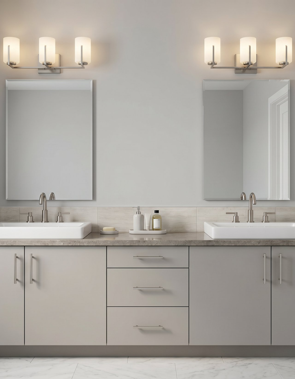 Bella 3-Light Vanity Light - Brushed Nickel#Finish_Brushed Nickel