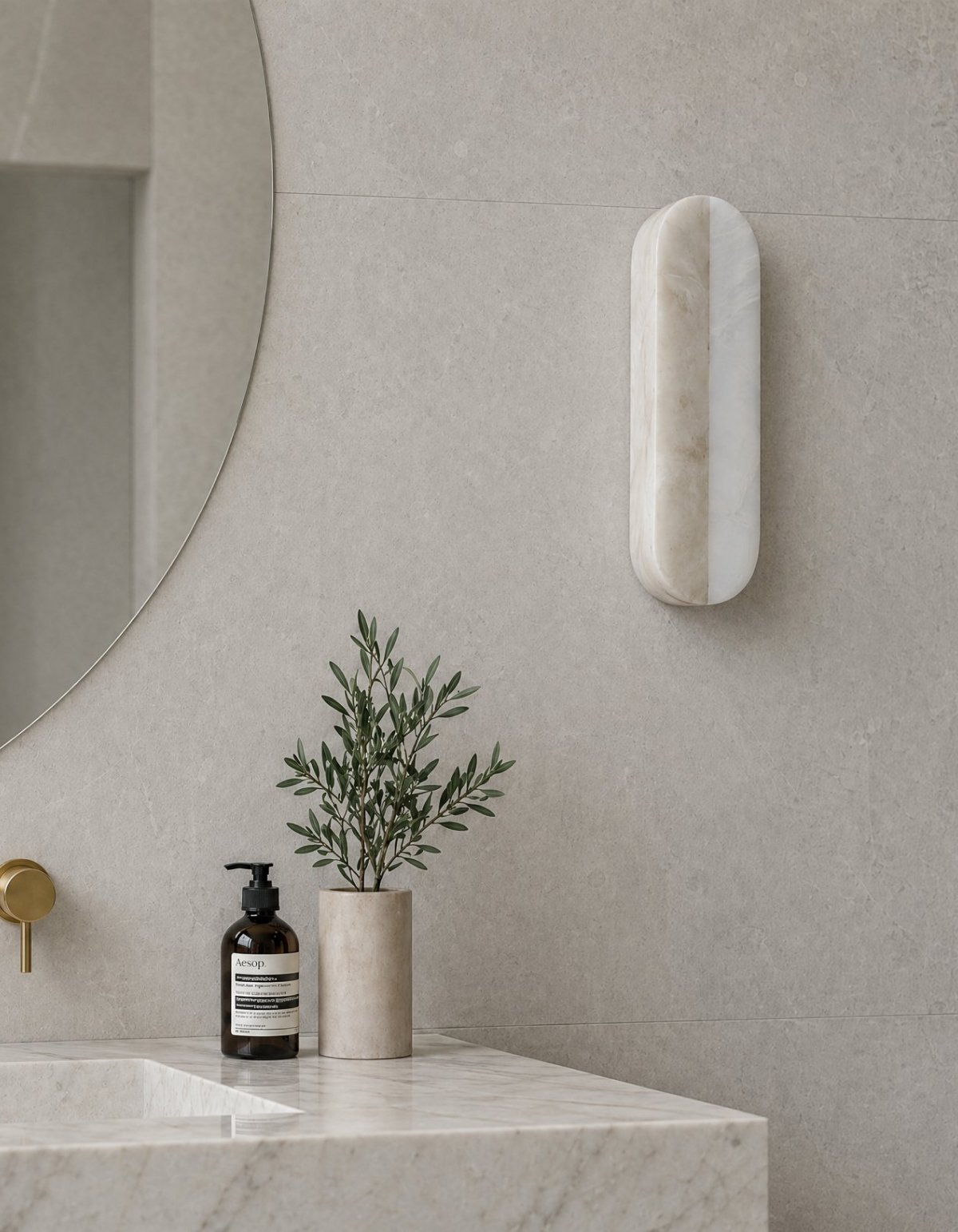 LITHOS Cylindrical Indoor Wall Sconce - Yellow+white#Finish_Yellow+white