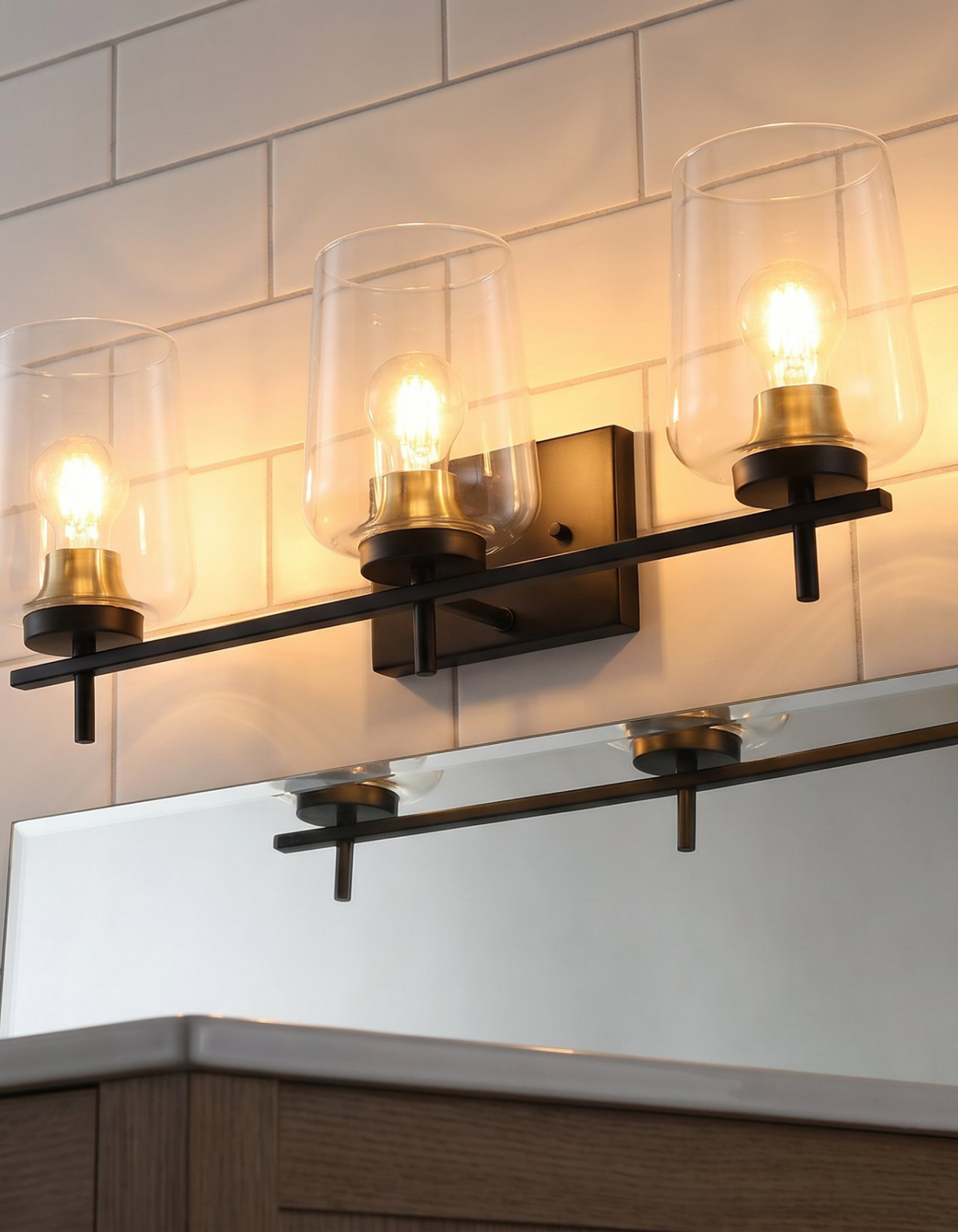 GILA 3-Light Vanity - Black#Finish_Black