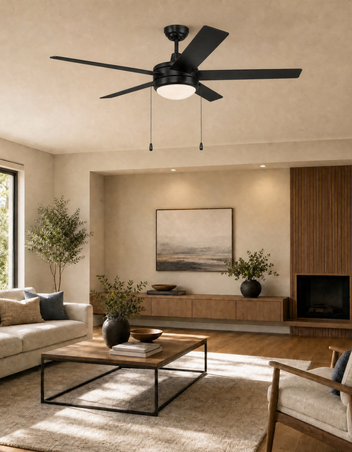 COBIA 52" 5-Blade Cobia Ceiling Fan - Matte Black#Finish_Matte Black