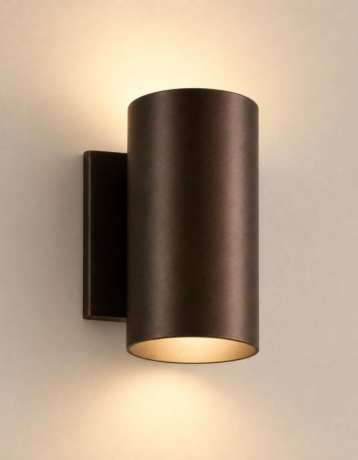 PIONEER 1-Light Outdoor Up/Down Wall Sconce - Bronze#Finish_Bronze