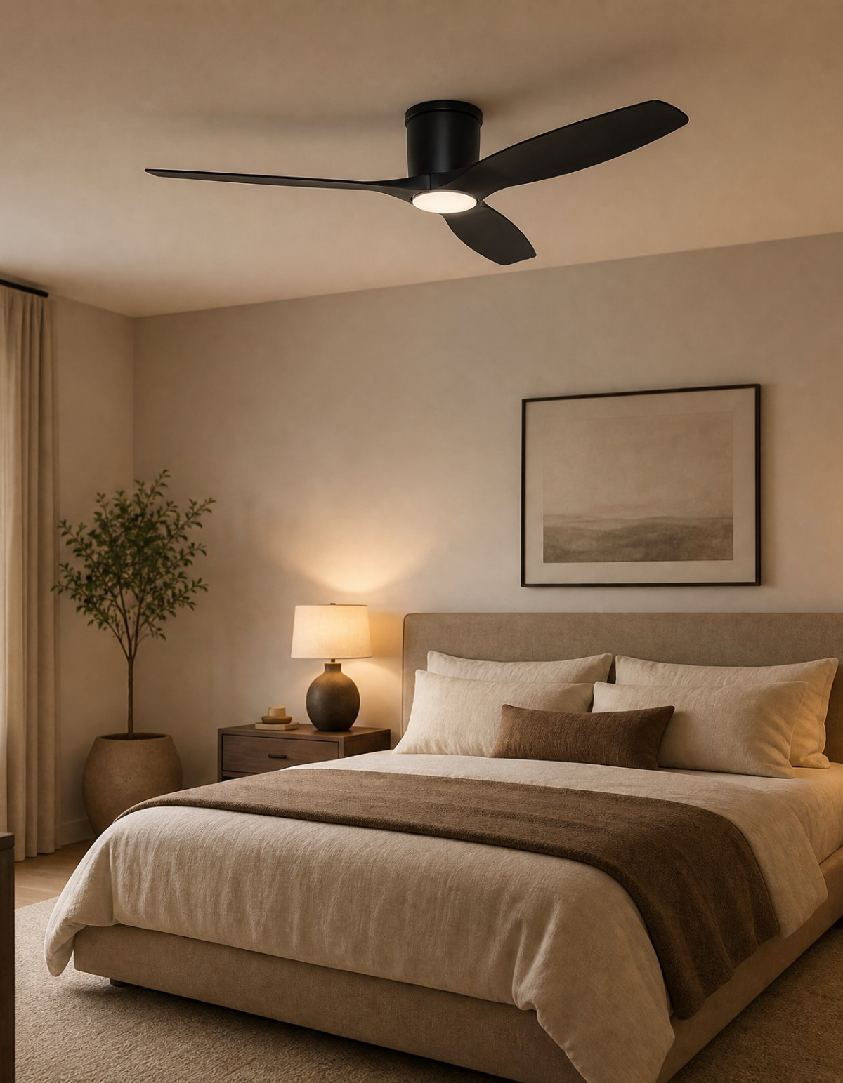 Savannah 52-in. Ceiling Fan - Black#Finish_Black