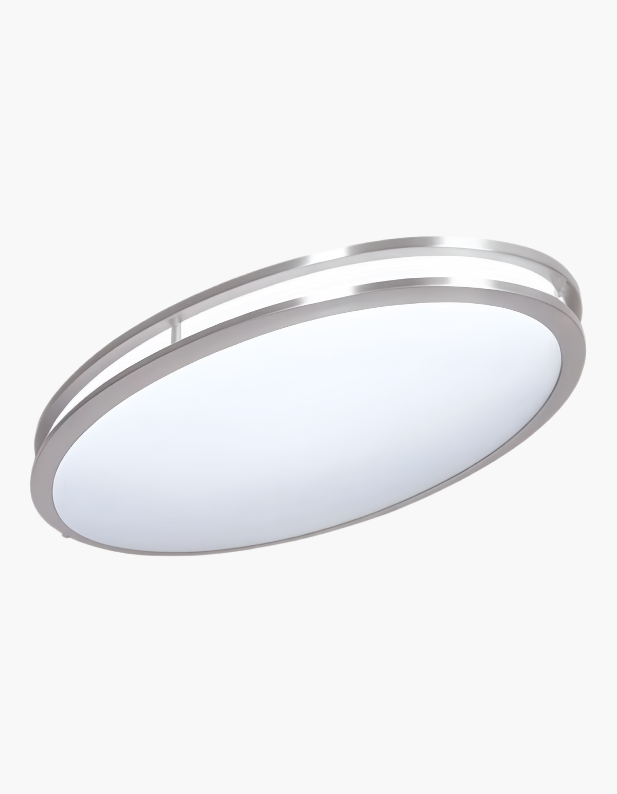 DAWN 24" double ring flush mount - Brushed Nickel#Finish_Brushed Nickel