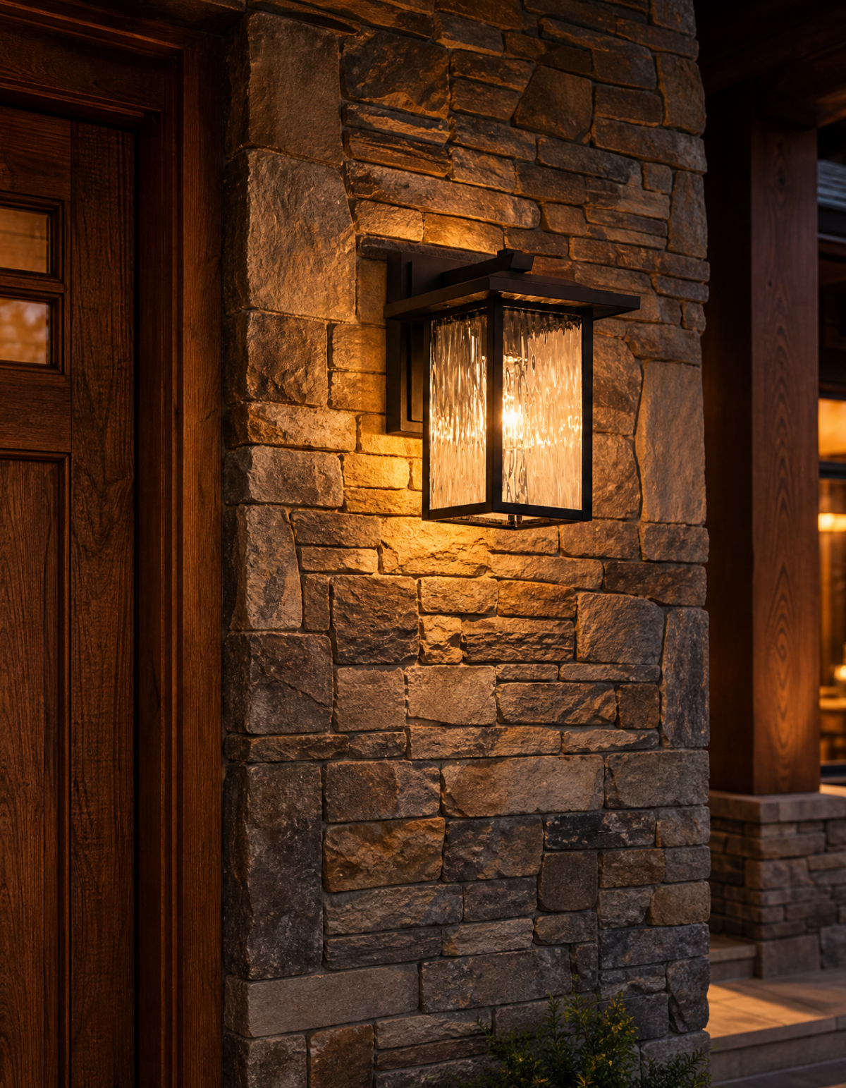 LUMOS 1-Light 13" Lantern - Black#Finish_Black
