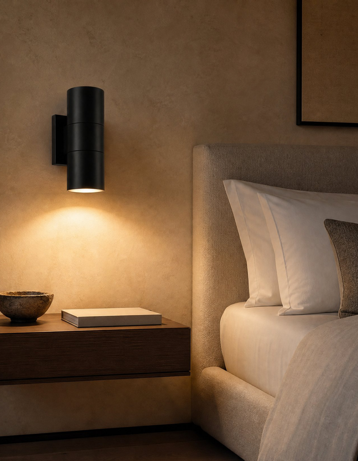 PIONEER 2-Light Outdoor Up/Down Wall Sconce - Black#Finish_Black