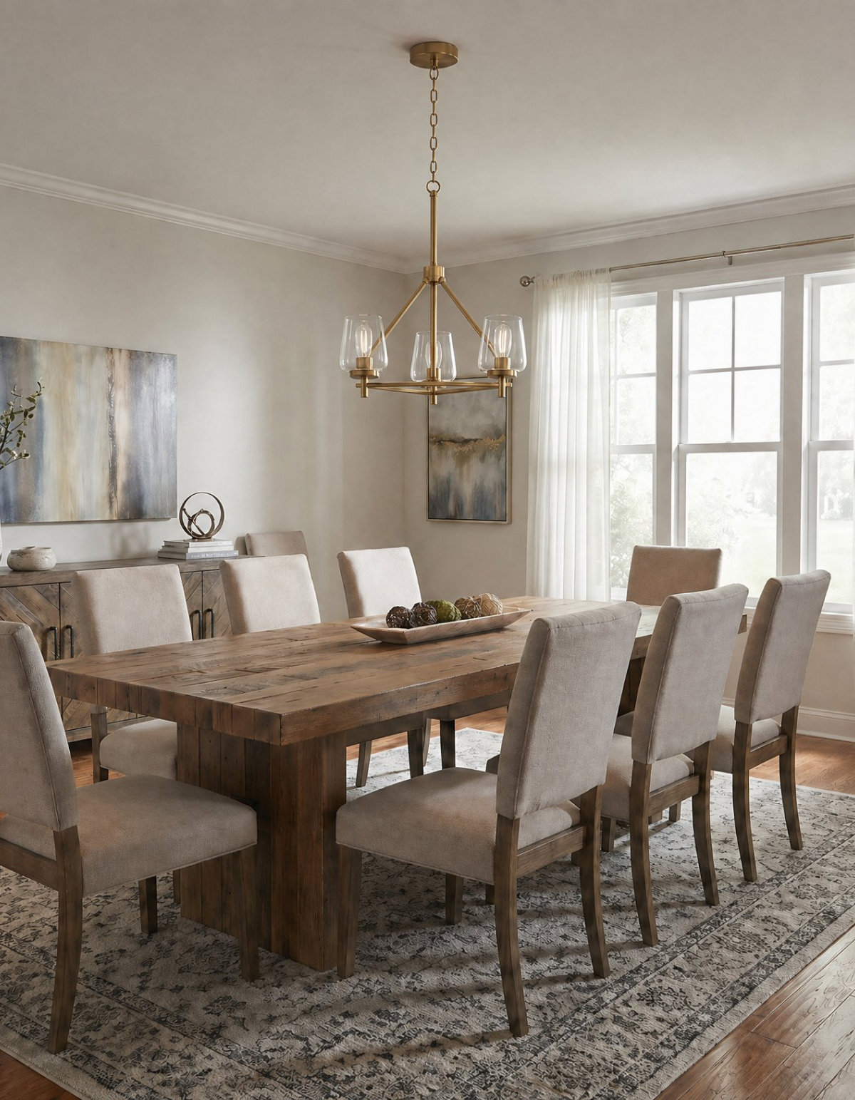 GILA 3-Light Chandelier - Satin Gold#Finish_Satin Gold